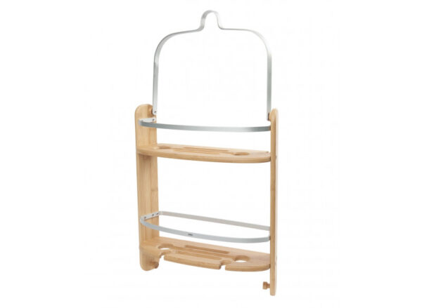 Barrel Shower Caddy Bamboo - Image 2