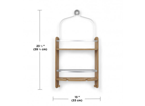 Barrel Shower Caddy Bamboo - Image 6