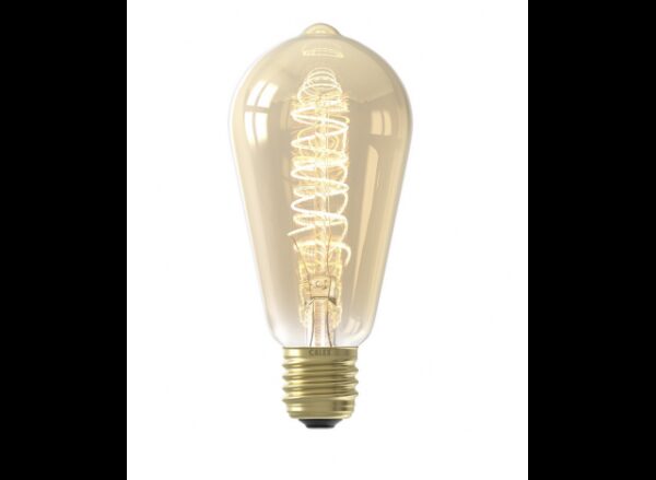 LED pære aflang spiral E27
