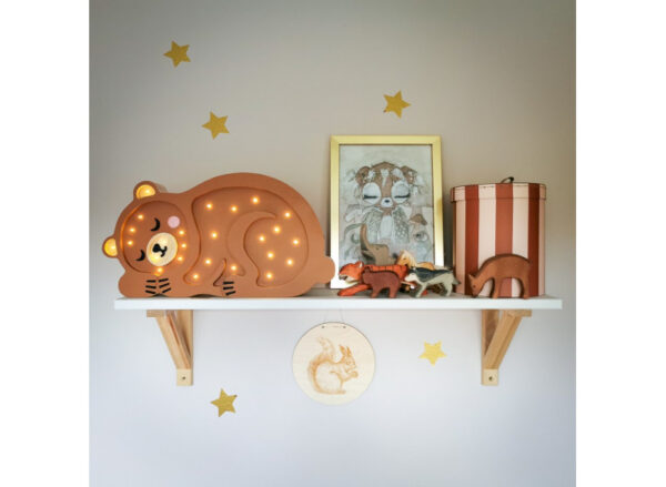 Børneværelse Lampe - Bjørn - Fyrretræ - Image 6