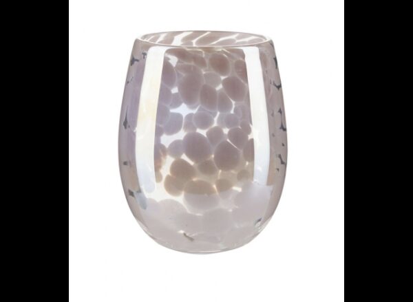 Vandglas-Fyrfadsstage-Vase Dots Rose