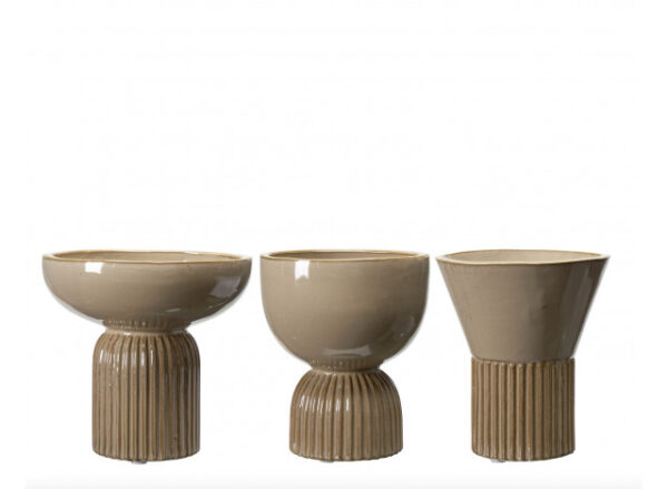 Hyacinth Vase Beige H13cm