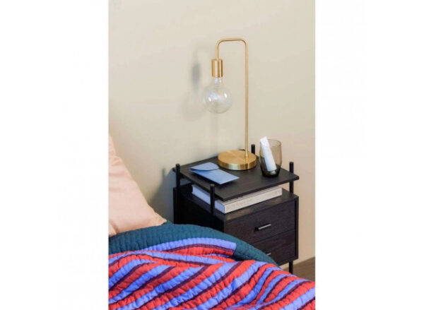 Bordlampe, messing, 18x50cm