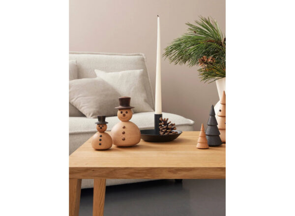 Snowman small - wood - Image 2