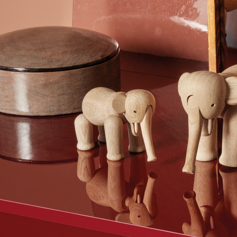 Mini Elefant i egetræ – Kay Bojesen Design