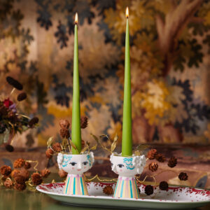 Bjørn Wiinblad EVA Lysestage – Blå, gul og lilla 9,5 cm