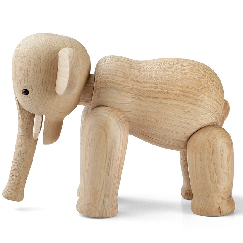 Mini Elefant i egetræ – Kay Bojesen Design - Image 2