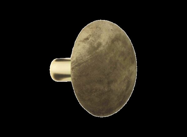Knage L mustard velourmessing