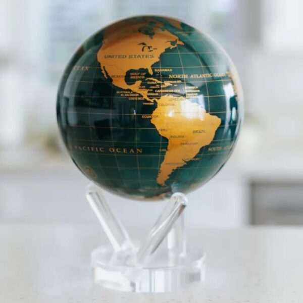 Moving Globe Green-Gold - Medium - Image 2