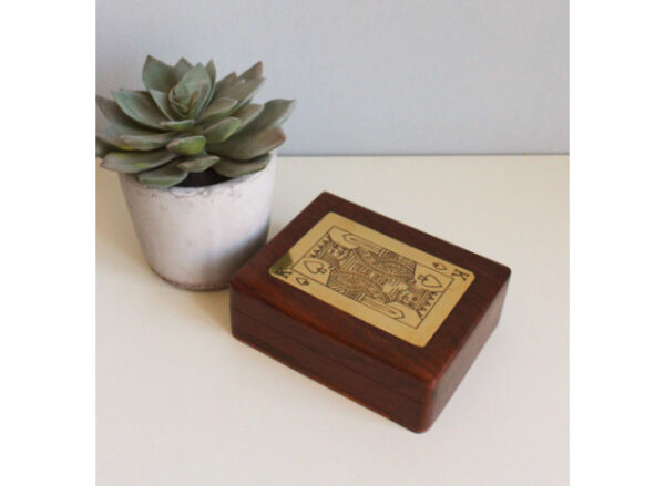 Dekobox m kortspil - Rosewood