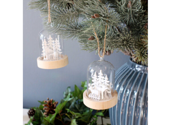 Glas ornament fugl-rensdyr - Image 3