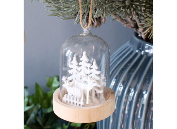 Glas ornament fugl-rensdyr - Image 4