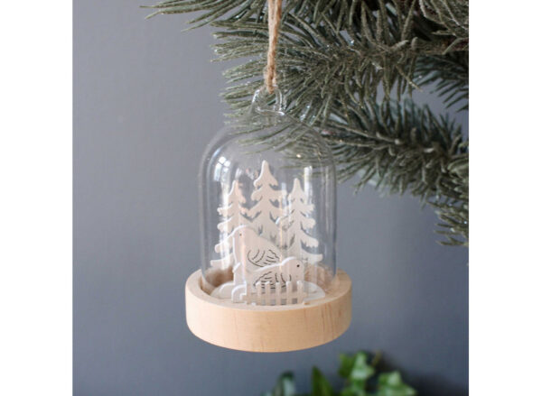 Glas ornament fugl-rensdyr - Image 5