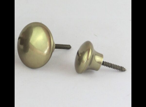 Knop Rund messing Ø6,2cm
