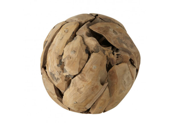 Deko bold i Teak træ Ø20cm - Image 2