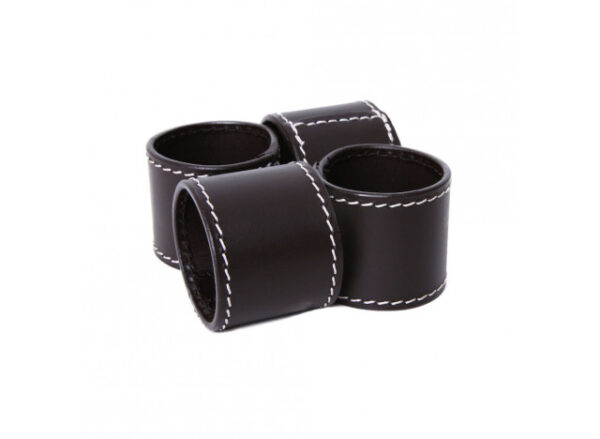 Servietring 4-pak Black