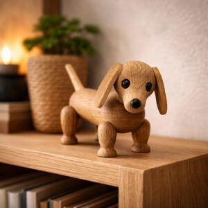Mini gravhund Amigo i træ fra Spring Copenhagen