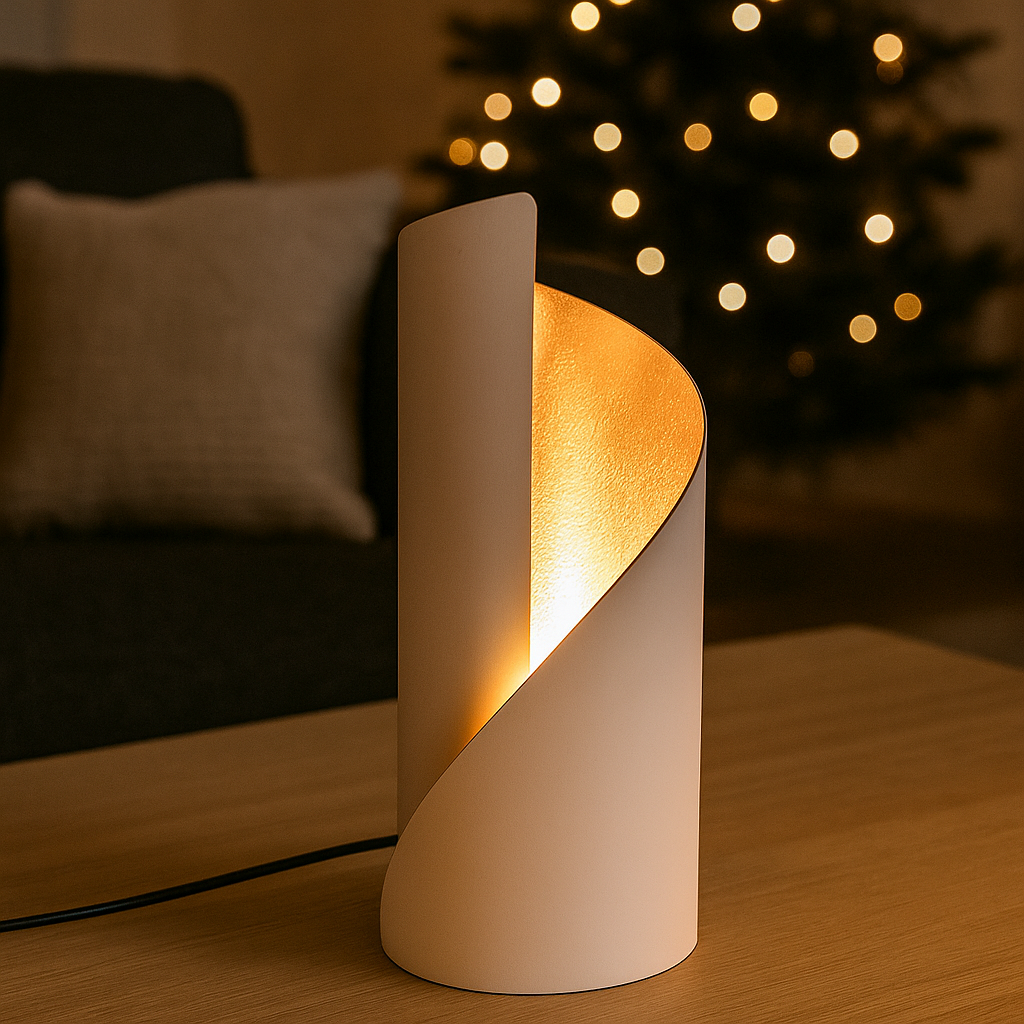 Bordlampe Eternity Beige Metal - Image 3