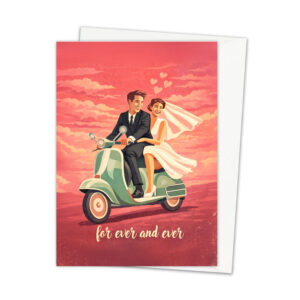 Greeting Card Wedding Scooter
