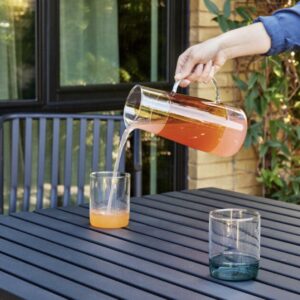 Hübsch glas karaffel jug – elegant serveringskande i glas