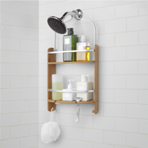 Badeværelseshylde bambus metal organiser hylde