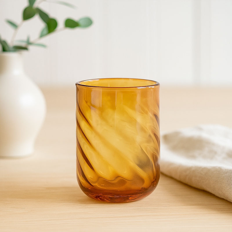 Drikkeglas Twist Amber