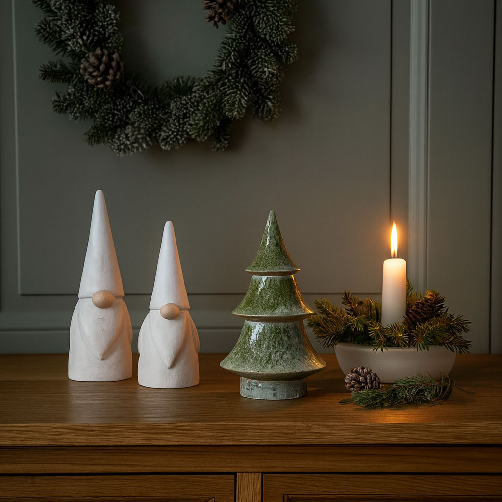 Juletræ Julius keramik - grøn - Image 3