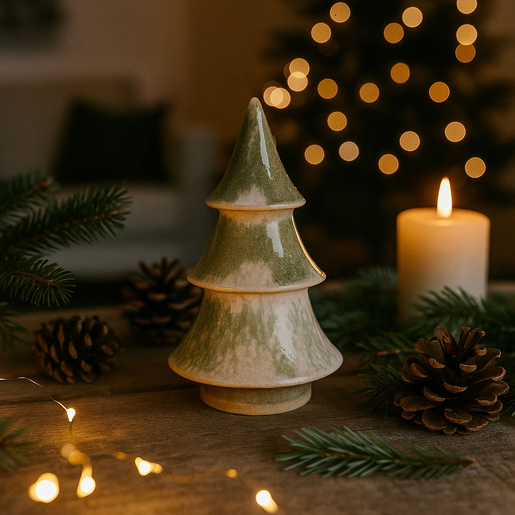 Juletræ Julius keramik - grøn - Image 4