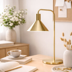 Bordlampe Messing Ø37xH50