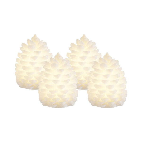 LED-lys julekogler 4-pak - Image 2