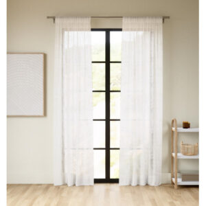 Panelgardin Sheera Hvid 2st - 132x213cm