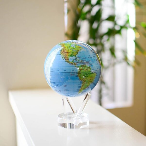 Moving Globe Blå Relief - Small