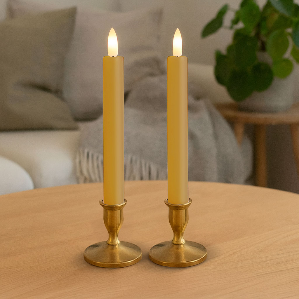 LED Kronelys 15cm Karry 2 pak