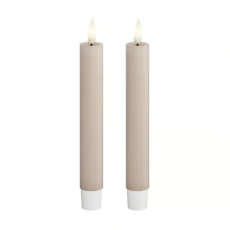 LED Kronelys 15cm Rose 2 pak - Image 2