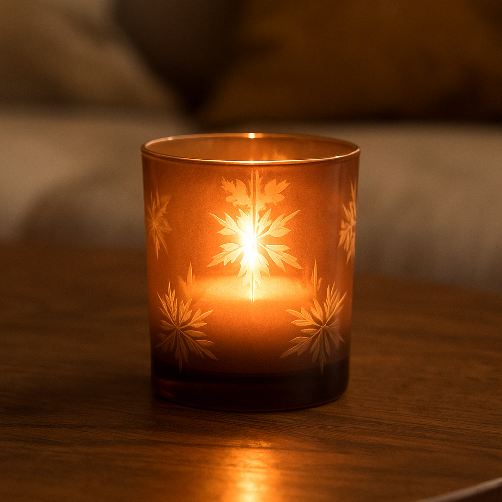 Fyrfadsstage Snefnug Medium