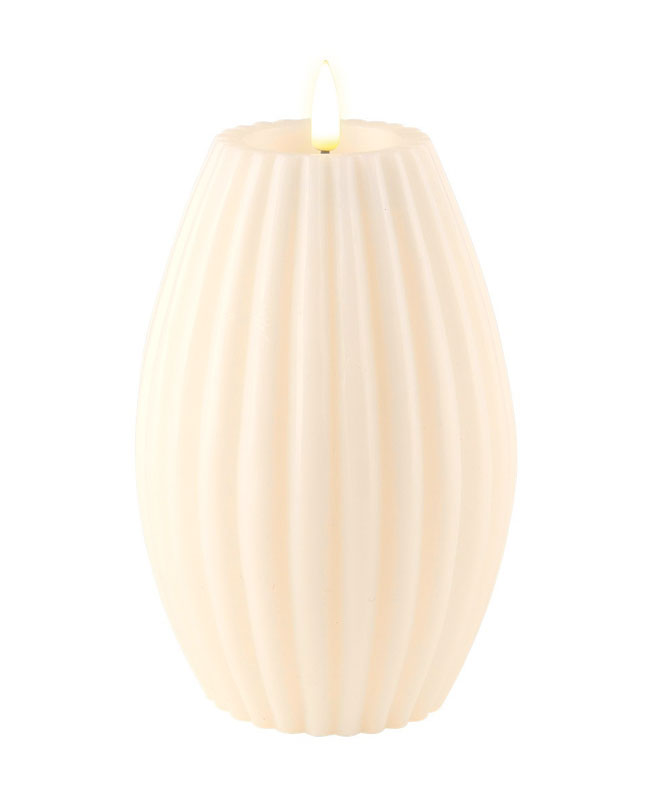 Rillelys Creme LED  Ø10cm x 15cm - Image 2