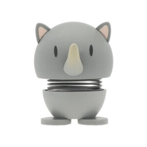 Hoptimist Soft Rhino – sødt næsehorn i dansk design, der spreder glæde med sine hoppende bevægelser