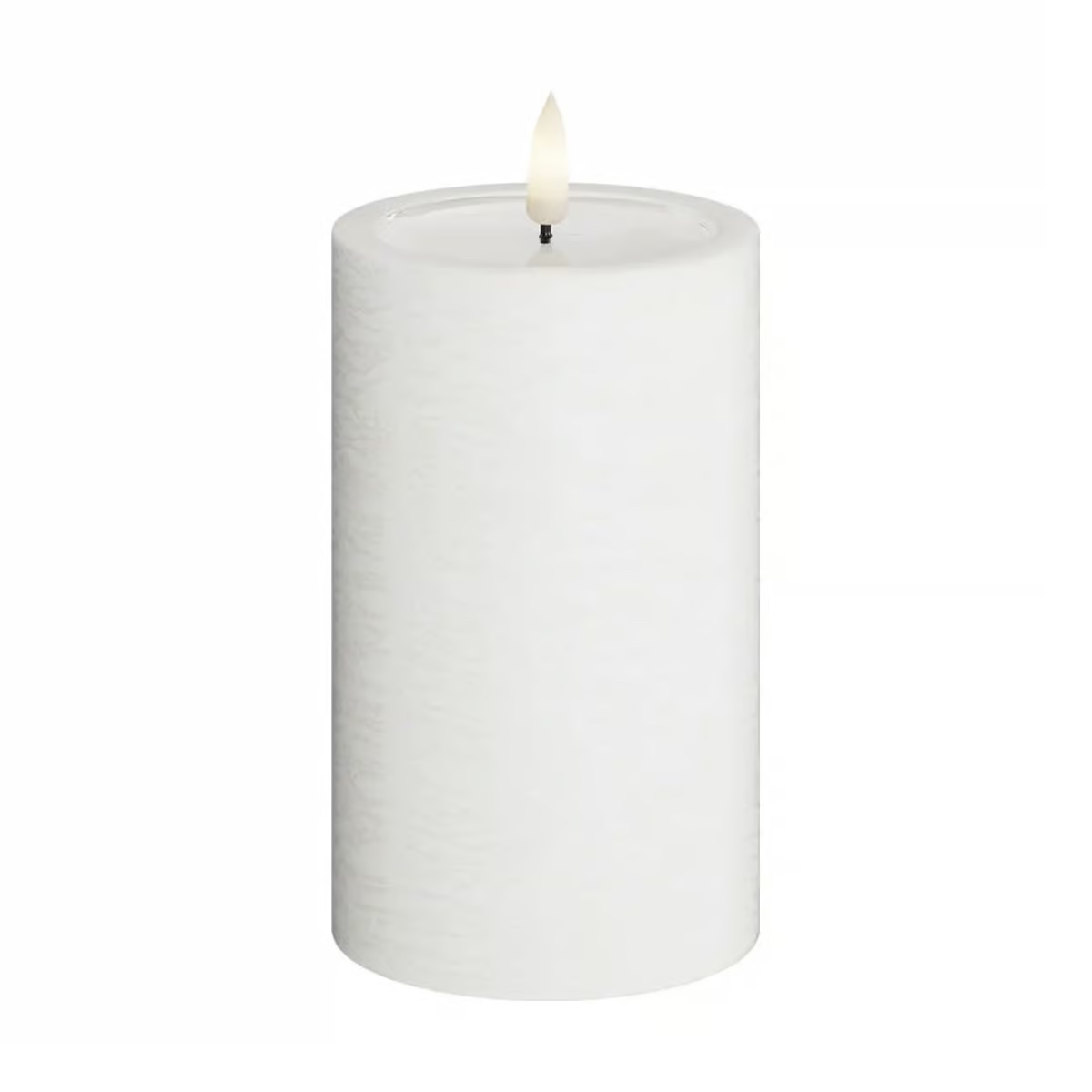 Bloklys Hvid Unique Ø7,5cm x 12,5cm - Image 2