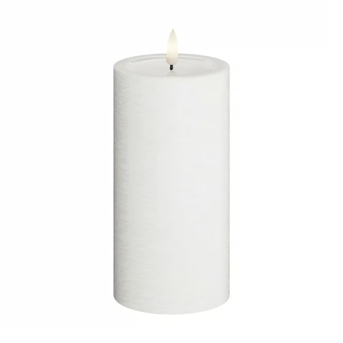 Bloklys Hvid Unique Ø7,5cm x 15cm - Image 2