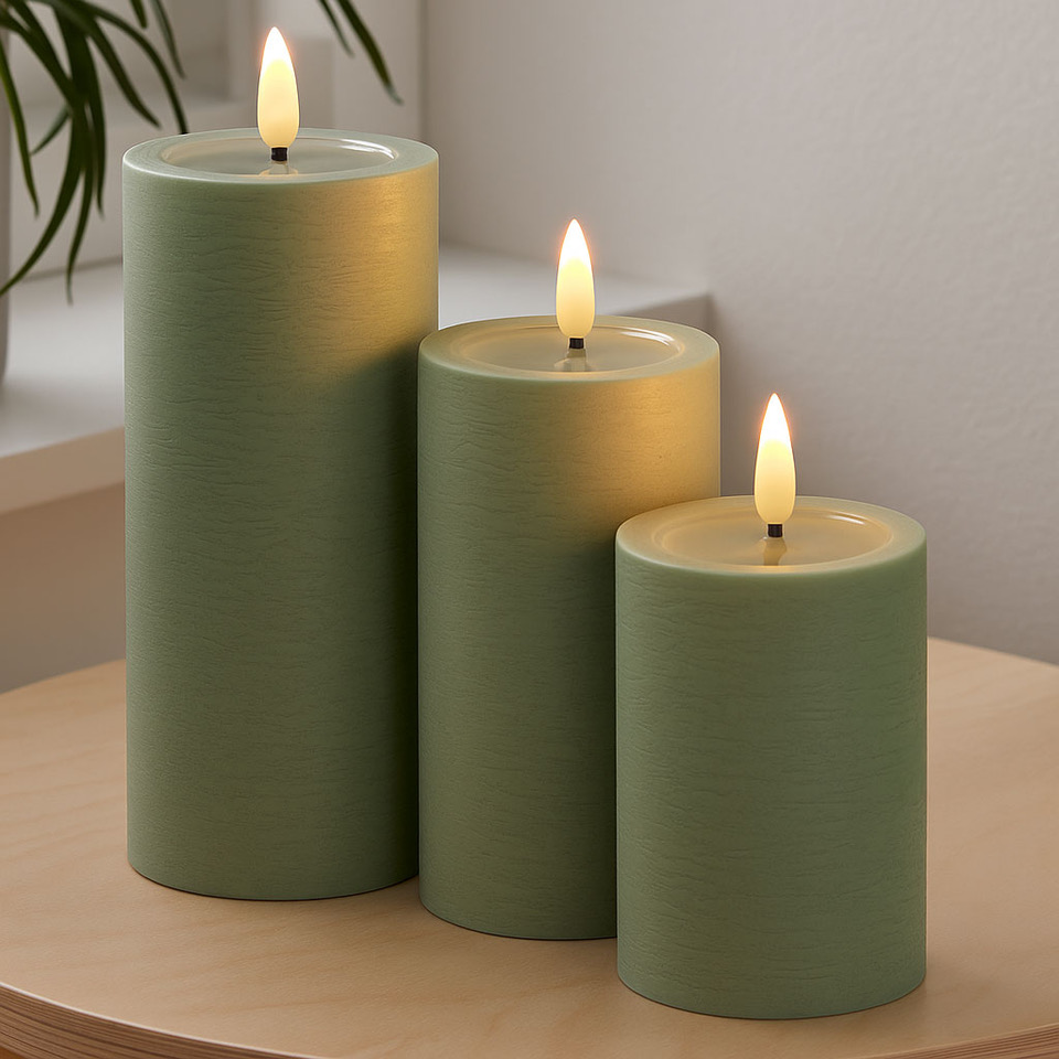 Bloklys Salvie Unique Ø7,5cm x 12,5cm - Image 3