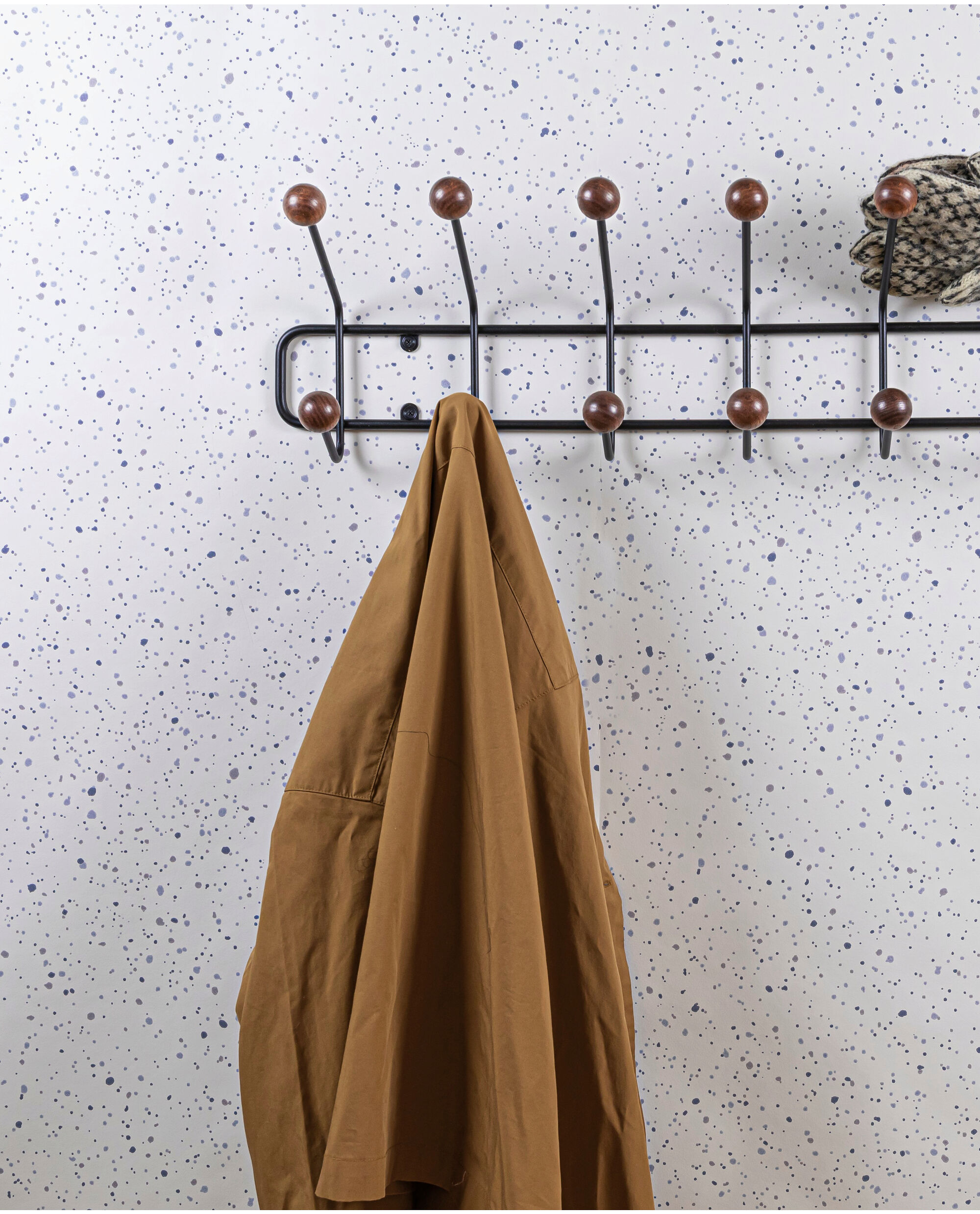 Maze Bill Horisontal Knagerække – Sort / Mørkebrun - Image 3