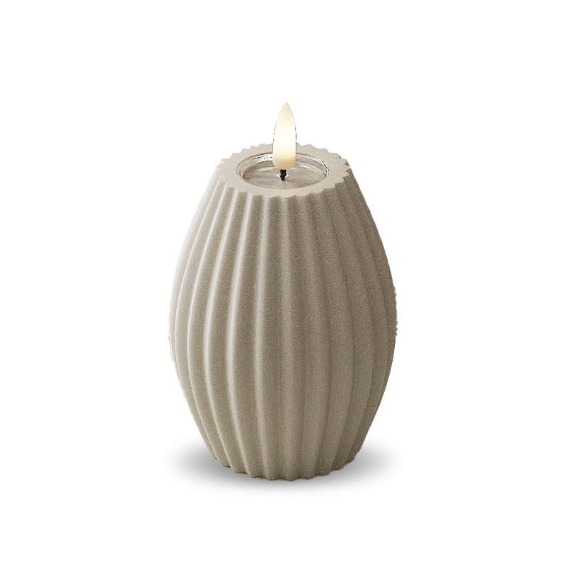 Rillelys Sand LED  Ø7,5cm x 10cm - Image 2