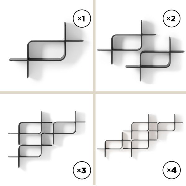 Væghylde Montage Sort - Image 5