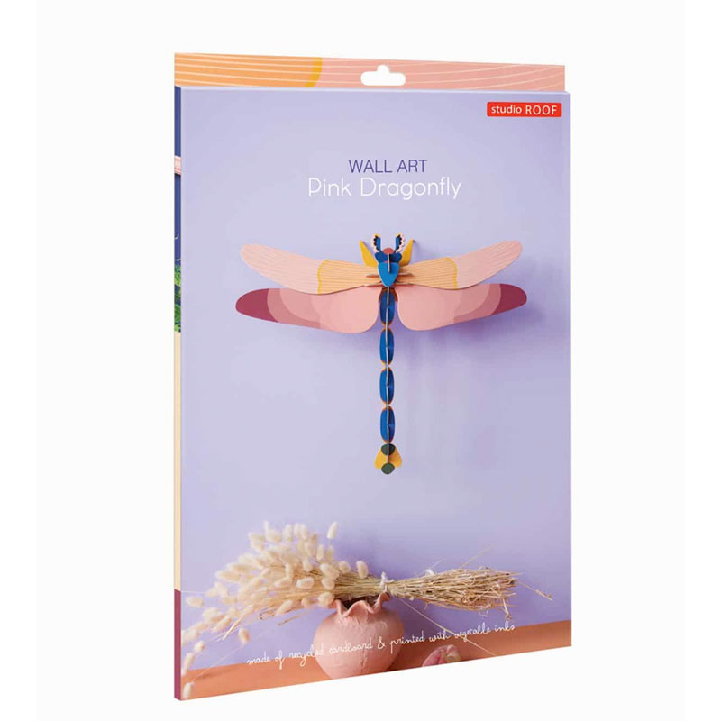 Studio Roof Pink Dragonfly – 3D vægdekoration (47 x 8 x 36 cm) - Image 2