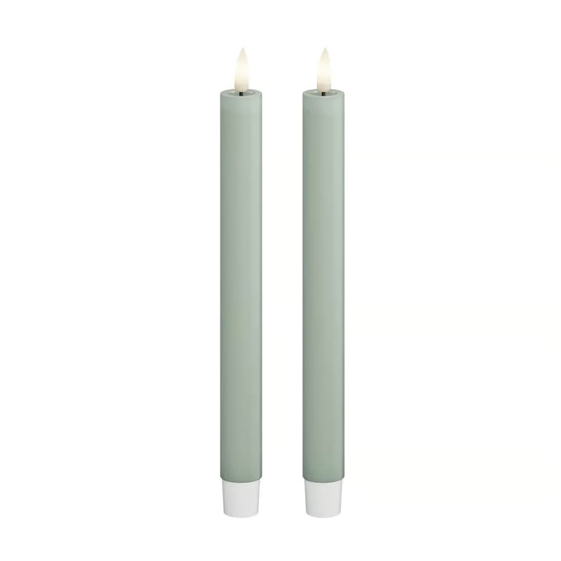 LED Kronelys 24cm Salvie 2 pak - Image 2