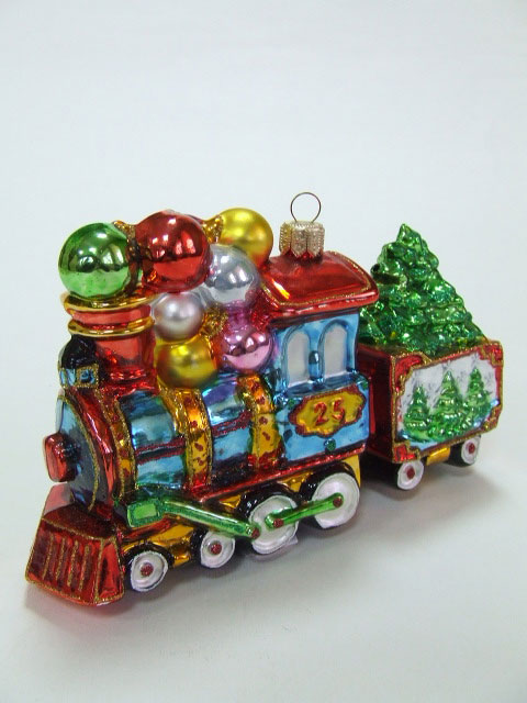 Julekugle Lokomotiv - håndlavet - Image 2