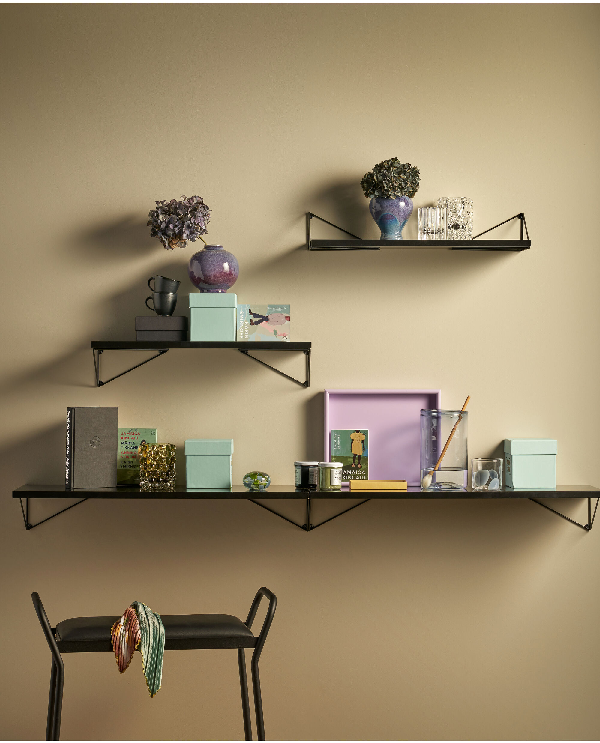 Maze Pythagoras Hylde Stor – Sort L80×B27 cm - Billede 3