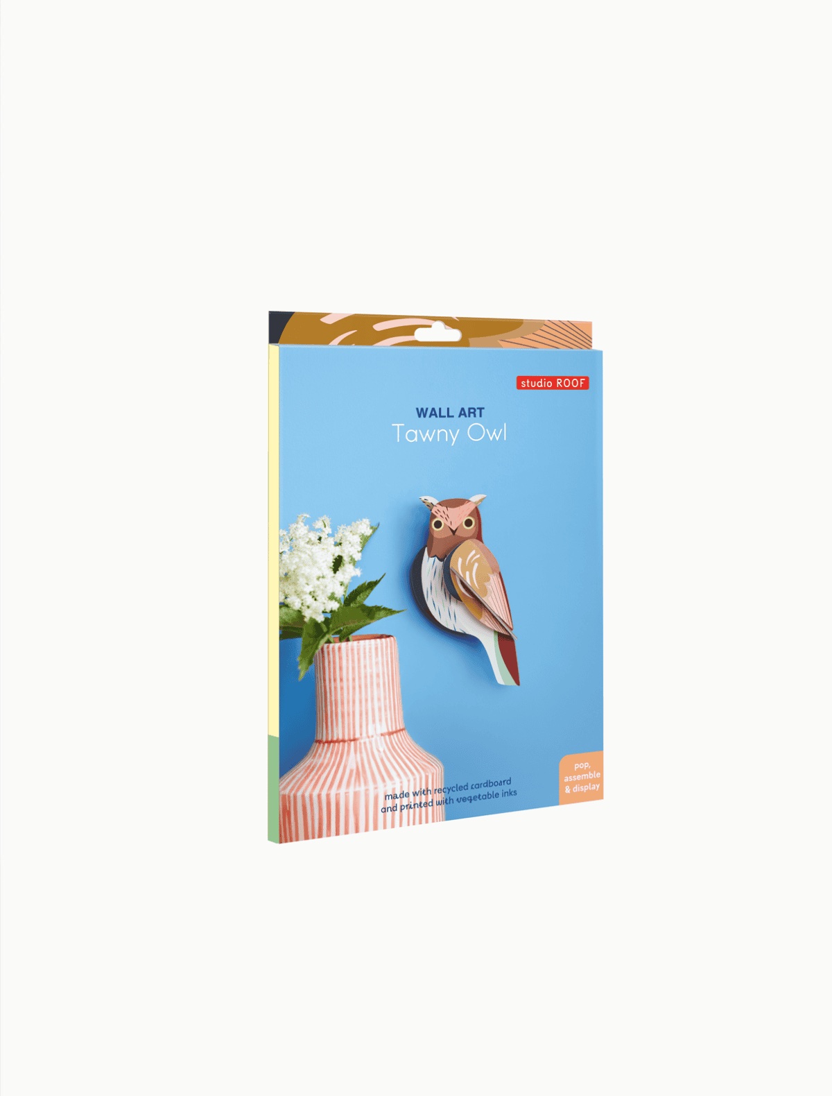 Tawny Owl vægdekoration – 3D karton - fra Studio Roof - Image 2