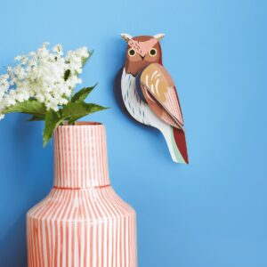 Tawny Owl vægdekoration – 3D karton - fra Studio Roof