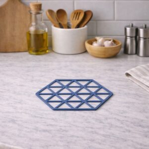Triangles bordskåner denim silikone – Zone Denmark 16×14 cm